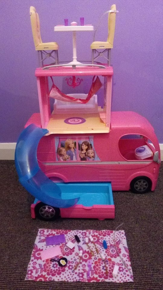 giant barbie camper van